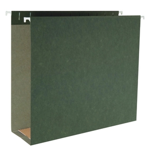 Business Source 43852 Hanging File Folders, Ltr, 1/5 Tab, 3" Exp, 25/BX, SDGN by Business Source