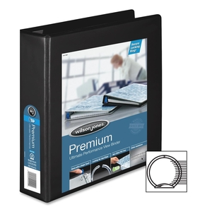 ACCO Brands Corporation W87906PP3 Round Ring View Binder, 2" Capacity, 8-1/2"x11", Black by Wilson Jones