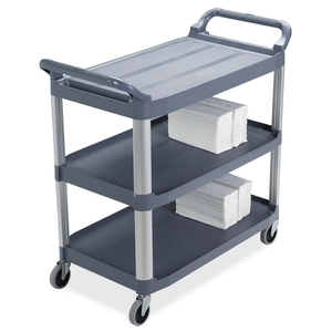 Newell Rubbermaid, Inc 409100 GRAY Mobile Utility Cart,300 lb. Cap,40-3/5"x20"x37-4/5",Gray by Rubbermaid