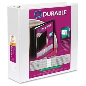 Avery 17042 Durable View Binder, Slant Ring, 3" Cap, 11"x8-1/2", WE by Avery