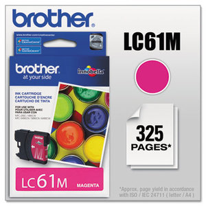 Brother Industries, Ltd LC61M LC61M (LC-61M) Innobella Ink, 325 Page-Yield, Magenta by BROTHER INTL. CORP.