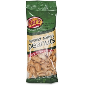 Kar's Nuts SN08386 Salted Peanuts, 2 Oz., 24/Bx by Kar's
