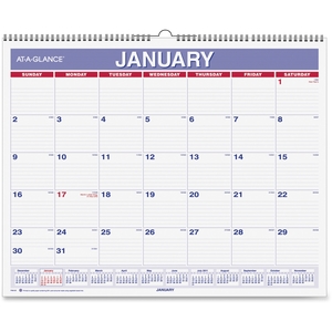 ACCO Brands Corporation PM828 Monthly Wall Calendar, 1MPP, 12-Month, Jan-Dec, 15"x12" by At-A-Glance