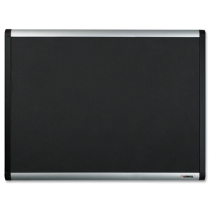 Bulletin Board, Mesh Fabric, w/ Hardware, 6'x4', AM Frame by Lorell