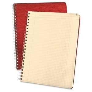 Tops Products 22157 Computation Book,4x4 Quad,76 Shts,9-1/4"x11-3/4",Red Cover by Ampad