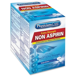 ACME UNITED CORPORATION 40800 Non Aspirin Pain Reliever Packets, 2/PK, 125/BX by PhysiciansCare