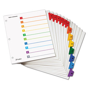 Cardinal Brands, Inc 60828 Traditional OneStep Index System, 8-Tab, 1-8, Letter, Multicolor, 6 Sets by CARDINAL BRANDS INC.