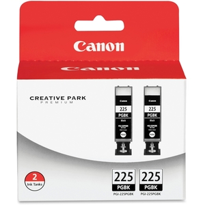 Canon, Inc PGI225BK2PK Ink Cartridge, 2PK, Black by Canon