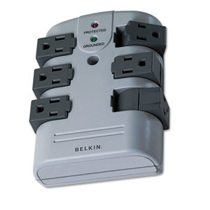 Belkin International, Inc BP106000 Pivot Plug Surge Protector, 6 Outlets, 1080 Joules, Gray by BELKIN COMPONENTS