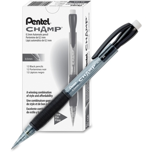 Mechanical Pencil, Refillable, .5mm, Black Barrel by Pentel