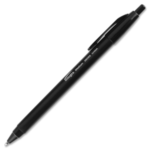 Integra 38089 Ballpoint Pens, Retractable, Medium Point, Black Barrel/Ink by Integra