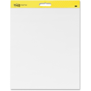 Self-Stick Wall Pad, Plain, 20 Shts ,20"x23", 2PK/CT, White by Post-it