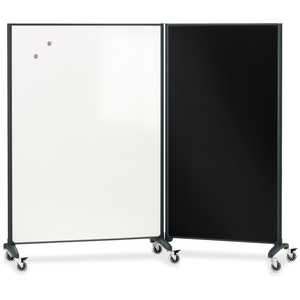 ACCO Brands Corporation 6640MB Multi Rm Divider/Magnetic Brd, 2-Sided, 4'x6', GPHT Frame by Quartet