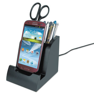 Smart Charge Dock with Pencil Cup for Micro USB Devices by VICTOR TECHNOLOGIES