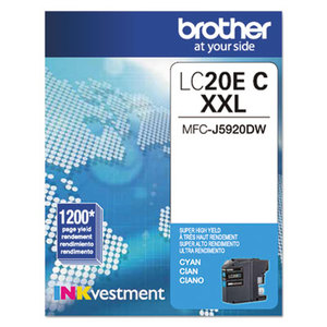 Brother Industries, Ltd LC20EC LC20EC (LC20EC) Innobella Super High-Yield Ink, 1200 Page-Yield, Cyan by BROTHER INTL. CORP.