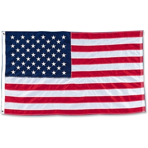 American Flag, Nylon Stitched, 3'x5' by Baumgartens