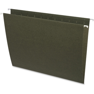 Business Source 26528 Hanging Folders, w/o Tabs, Letter, 25/BX, Green by Business Source