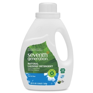 Seventh Generation, Inc 22769 Laundry Detergent, Liquid, 33 Loads, 50 oz., Free/Clear by Seventh Generation