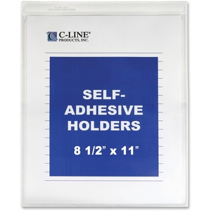 C-Line Products, Inc 70911 Shop Ticket Holder,Self Adhesive,8-1/2"x11",50/BX,Clear by C-Line