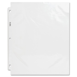 Business Source 16512 Sheet Protectors,Top Load,3.3 mil,11"x8-1/2",50/BX,Clear by Business Source