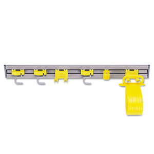Closet Organizer/Tool Holder, 34" Width, Gray by RUBBERMAID COMMERCIAL PROD.