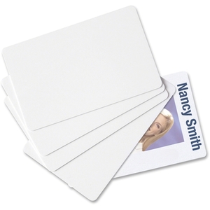 Blank ID Cards, CR80 Size, 30 mil,2-1/8"x3-3/8", 100/PK, WE by Baumgartens