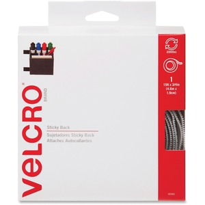 OFFICEMATE INTERNATIONAL CORP. 90082 Hook and Loop Tape Roll, Sticky Back, 3/4"x15', White by Velcro