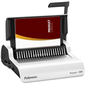 Fellowes, Inc 5006801 Comb Binding Machine, 300 Sht Cap, White by Fellowes