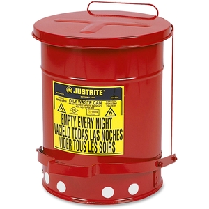 Sparco Products 09100 Oily Wastecan, Lead-free, 6 Gallon Capacity, 11-7/8"x15-7/8" by Justrite