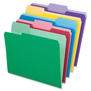 Folder, Erasable Tab, Letter, 1/3 Tab Cut, 30/PK, Assorted by Pendaflex