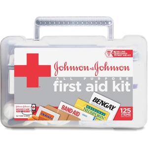 All-Purpose First Aid Kit, 125 Count, White by Johnson&Johnson