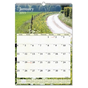 ACCO Brands Corporation DMW20128 Monthly Wall Calendar,Jan-Dec,Scenic Photos,15-1/2"x22-3/4" by At-A-Glance