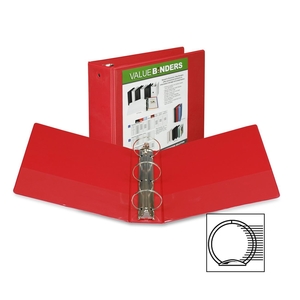 SAMSILL CORPORATION 18583 View Binder, Round Ring,3" Capacity, 11"x8-1/2", Red by Samsill