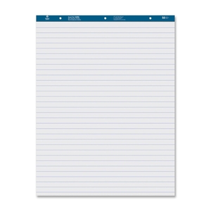 Business Source 38590 Easel Pad, Ruled, 50 Sheets, 27"x34", 2/CT, White by Business Source