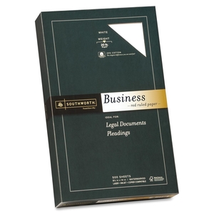 Southworth Company, Agawam, MA 403ER Business Paper,20 lb.,Red Ruled,8-1/2"x14",500/BX,WE by Southworth