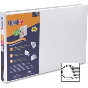 Stride, Inc 94010 Ledger Binder, D-Ring, 1" Capacity, 11"x17", White by Stride