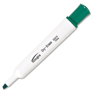 Integra 33310 Dry-Erase Marker, Chisel Tip, Green by Integra