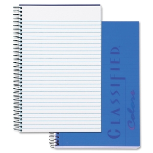 Tops Products 73506 Classified Notebook, 20lb, 100 Shts, 8-1/2"x5-1/2", Indigo by TOPS