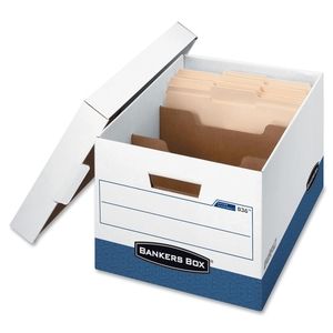 Fellowes, Inc 83601 Stor/File Dvdr Box,Letter,850 lb Cap.,12"x15"x10",12/CT,WE by Bankers Box