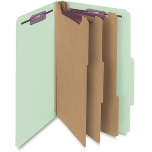 SMEAD MANUFACTURING COMPANY 19091 Classificatn Folders, 3 Div, 3" Exp, Legal,10/BX, Grey Green by Smead