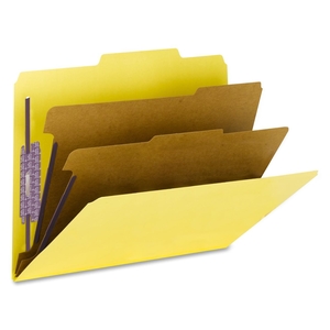SMEAD MANUFACTURING COMPANY 14203 Classification Folders,2"Exp,2 Div,Top Tab,Letter,10/BX, YW by Smead
