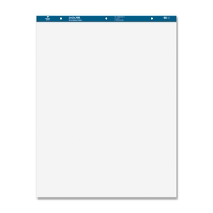 Standard Easel Pads, Plain, 27"x34", 50 Sheets, 12/CT, White by Business Source