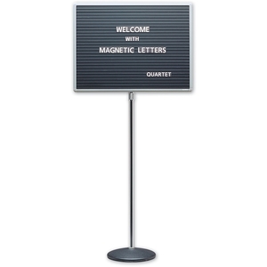 ACCO Brands Corporation 7920M Magnetic Letterboard, 20"x16"x45-62", CE Stand/BK Base by Quartet