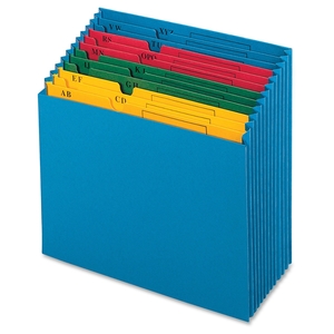 Tops Products 20134 Desktop Project File, A-Z Format,12 Pockets, Letter, Blue by Globe-Weis