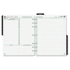 ACCO Brands Corporation 94800 Appointment Refill, Jan-Dec, 2PPD, Folio Size, 8-1/2"x11" by Day-Timer