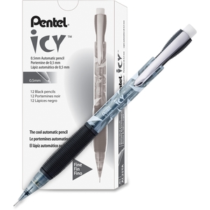 PENTEL OF AMERICA AL25T-A Mechanical Pencil, w/ Pocket Clip, Refill, 0.5 mm, BK by Pentel