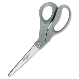 Fiskars Corporation 01004250J Contoured Scissors, Bent, 8" L, Gray by Fiskars