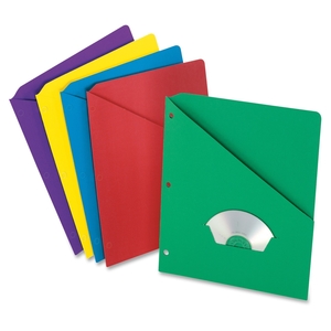 Tops Products 32940 Slash Pocket Divider, 3HP, 8-1/2"x11", 25/PK, Assorted by Pendaflex