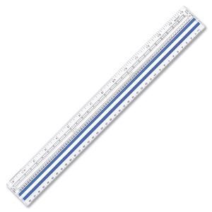 Computer Ruler, Magnifies, Metric, 15" Long, Acrylic, Clear by Westcott