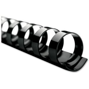 Plastic Binding, 3/8"Diameter, 60-Sht Cap, 100/BX, Black by Swingline